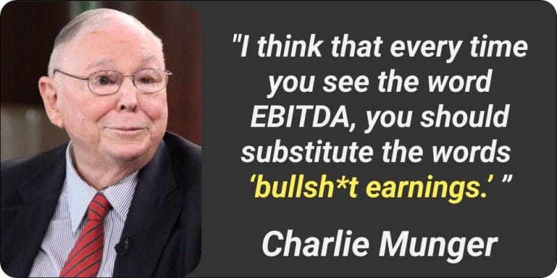 Charlie Munger on EBITDA